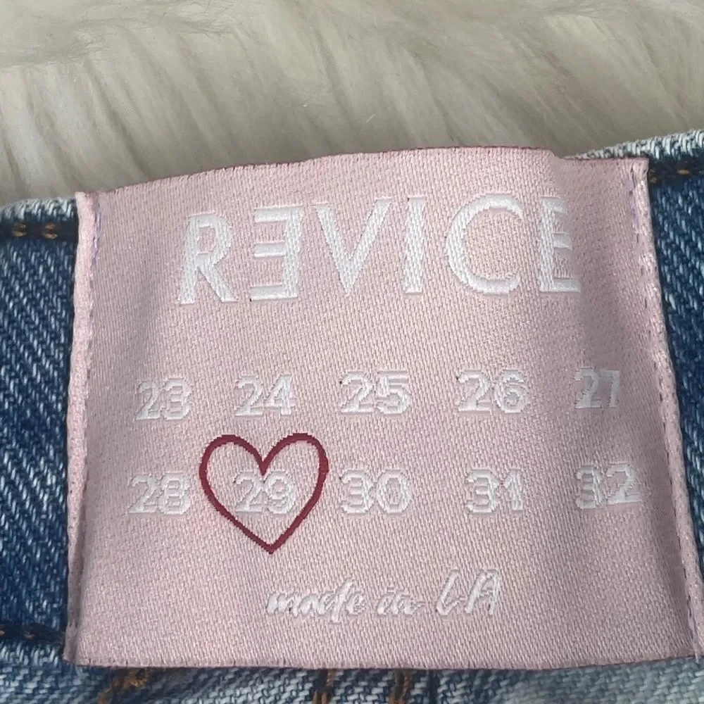 Revice Bleach‎ Denim Cutoff High Waist Shorts Sz 29